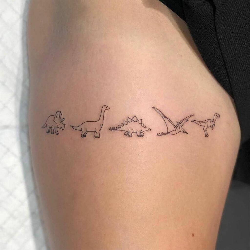 Tatuajes de dinosaurios Significado ideas 100 imágenes