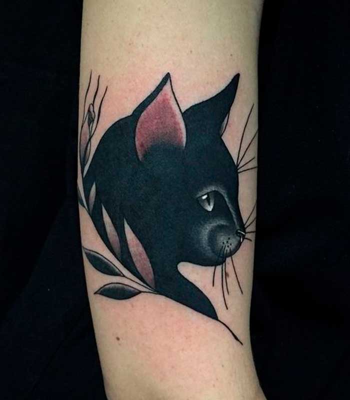 tatuajes de gatos negros