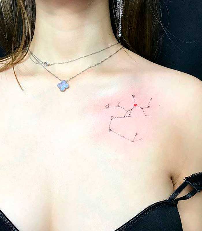 tatuajes de la constelacion de sagitario
