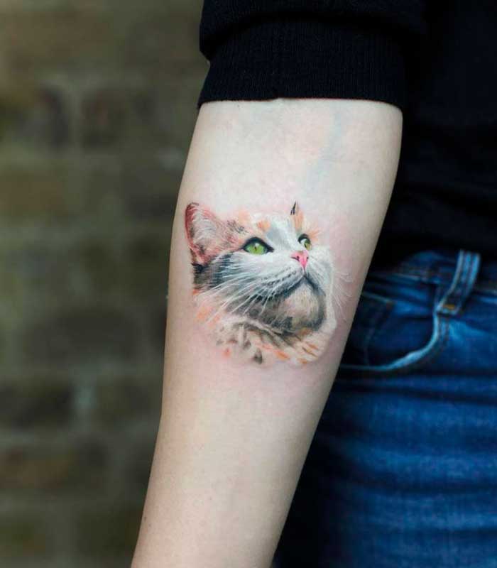 tatuajes de gatos reales