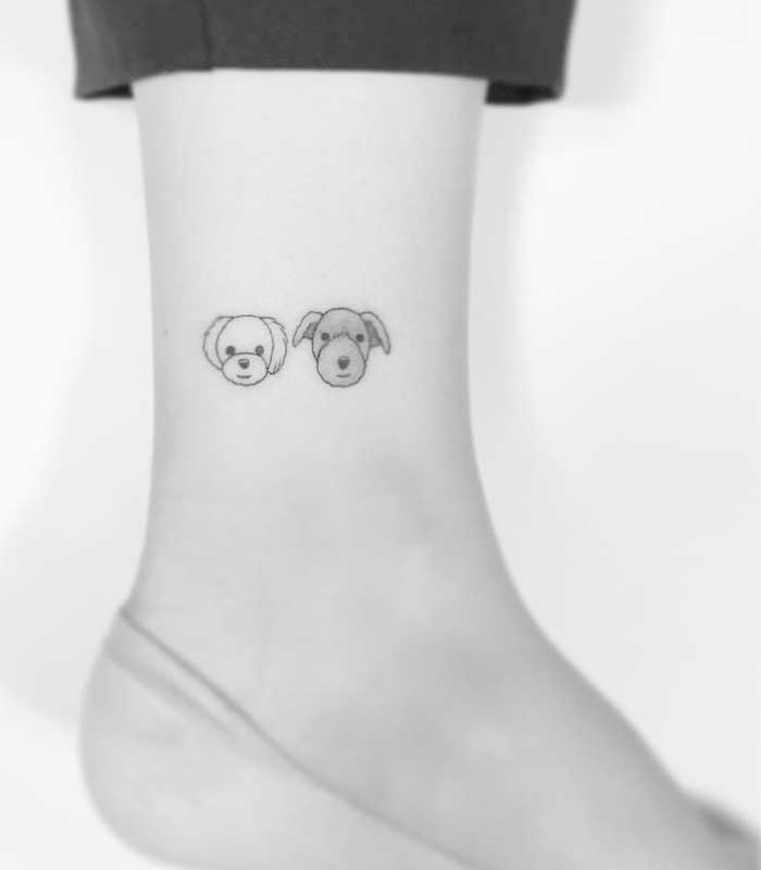 tatuajes pequeños de perros