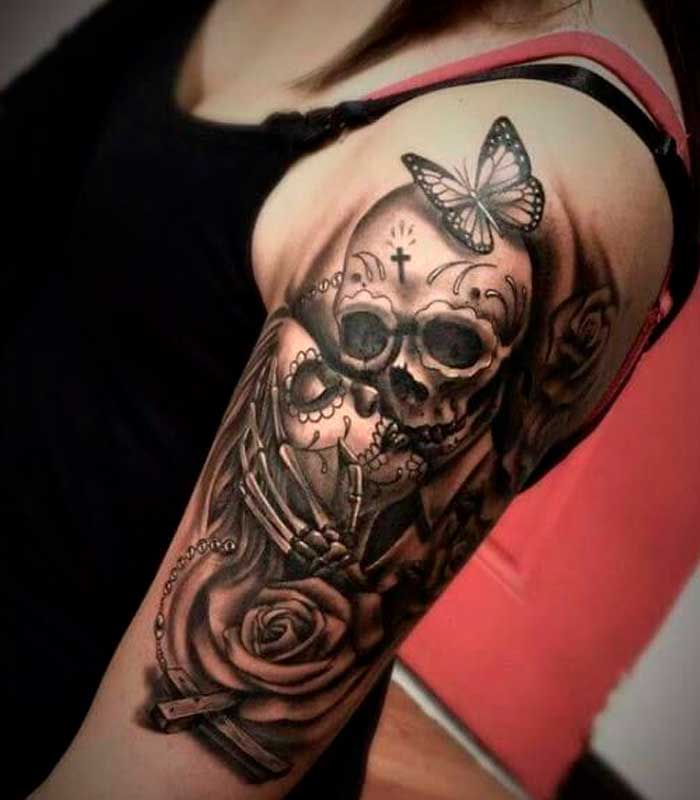 【Tatuajes de calaveras】 ☠ Significado y diseños originales