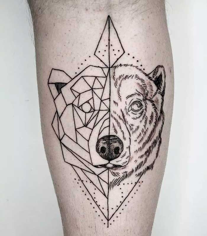 tatuajes geométricos de animales
