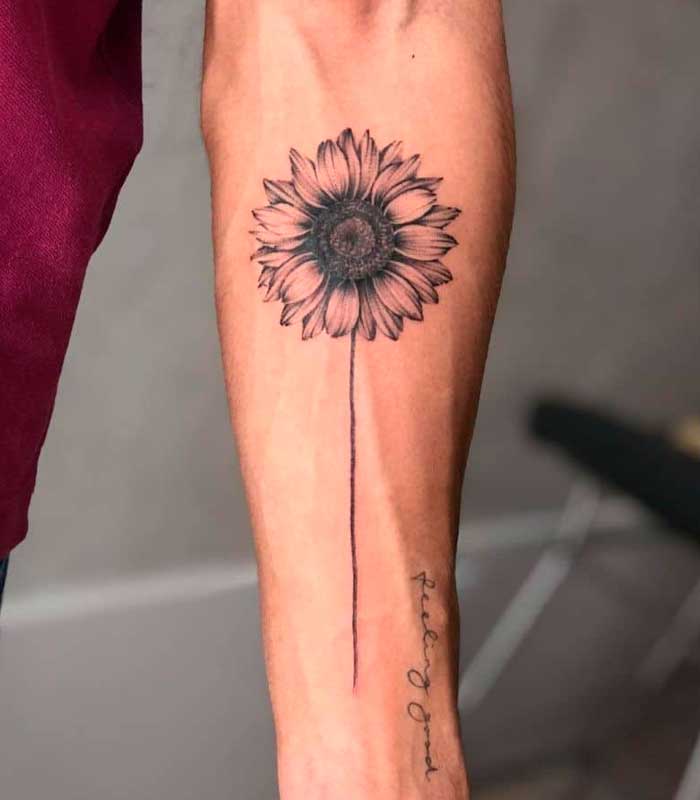 Tatuajes de girasoles】 ? Significado y mejores diseños ✓