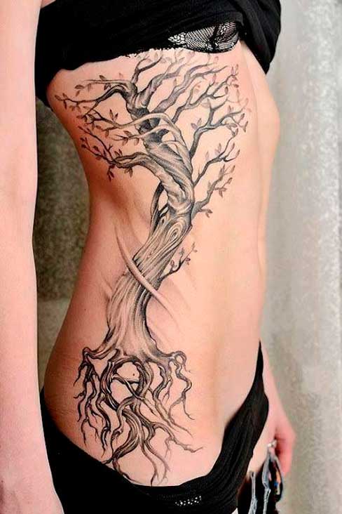 tatuajes de arboles secos