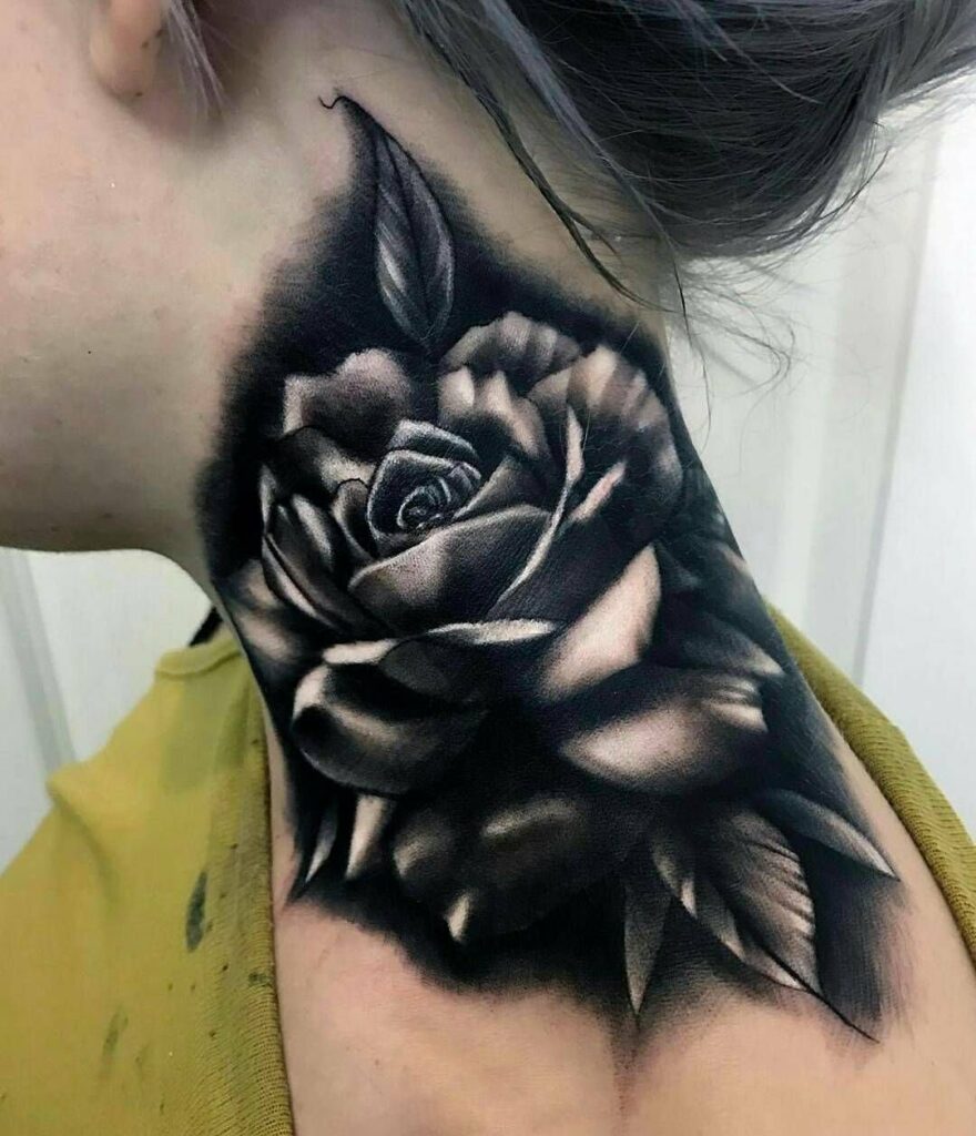 tatuajes de rosas negras 2