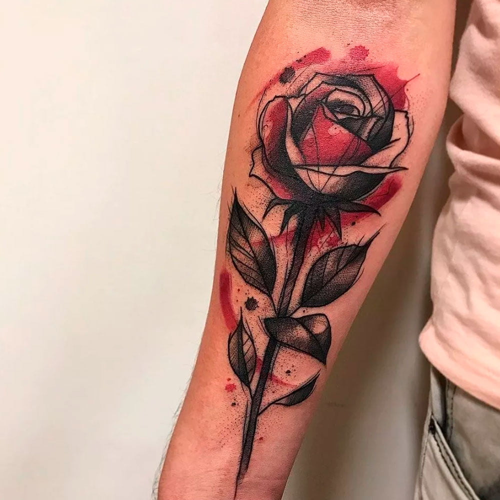 tatuajes de rosas para hombres 2