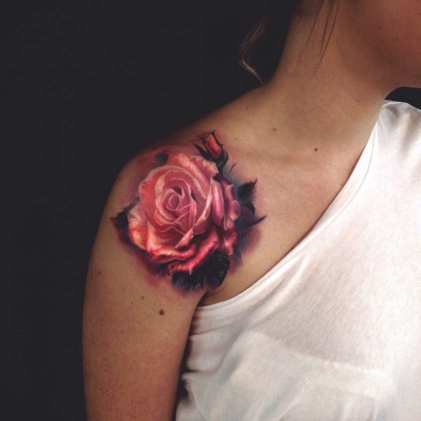 tatuajes de rosas para mujeres 14