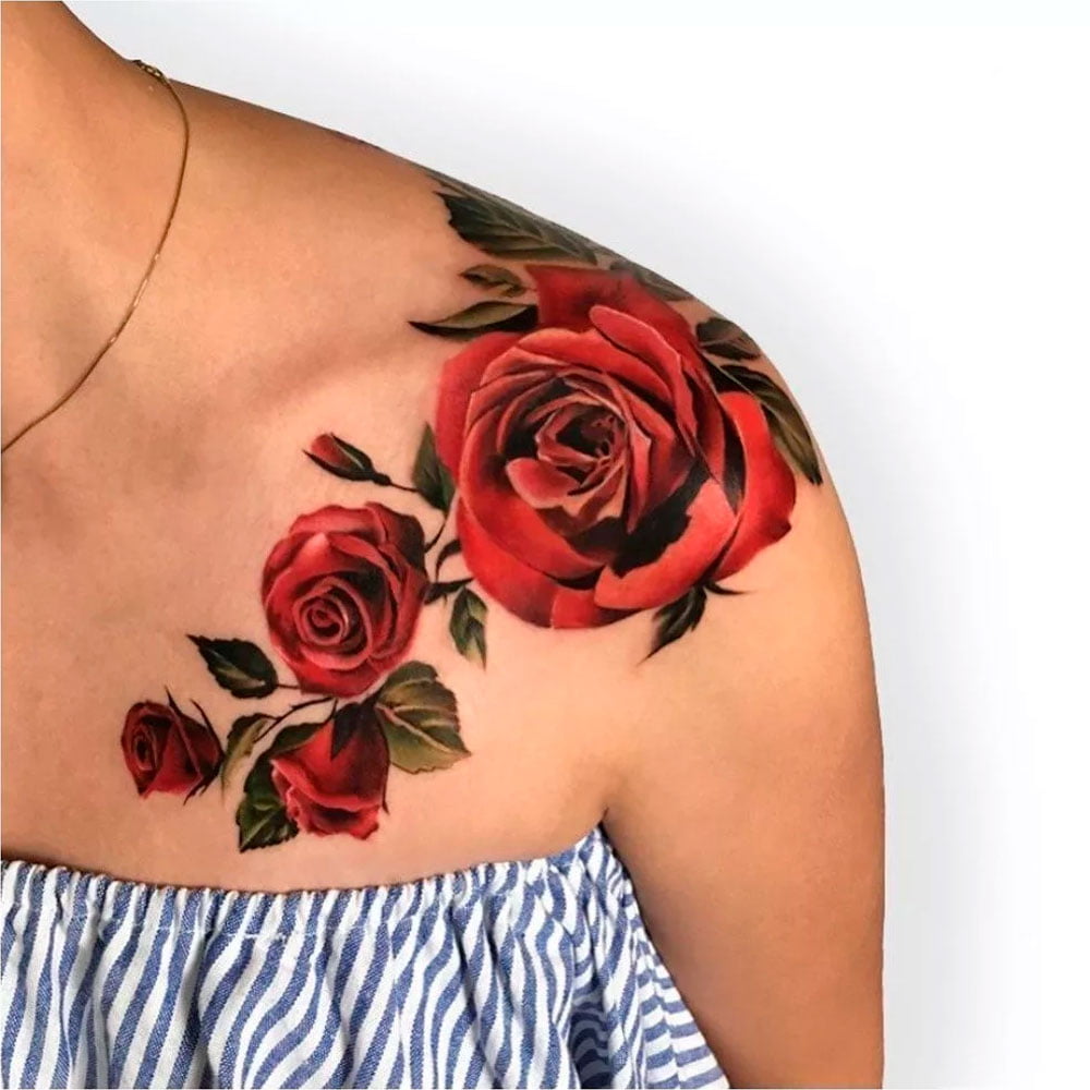 tatuajes de rosas para mujeres 3