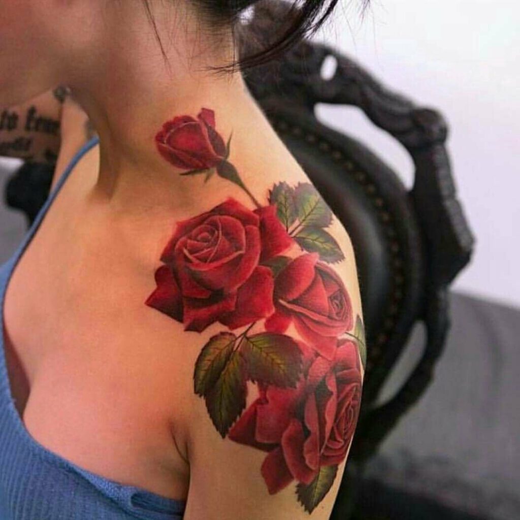 tatuajes de rosas para mujeres 5