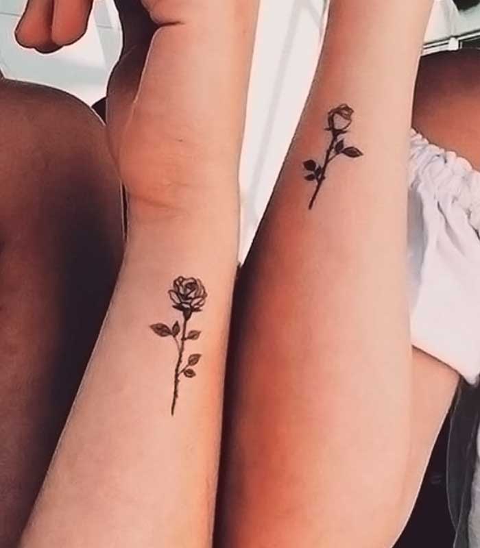 tatuajes de rosas para novias