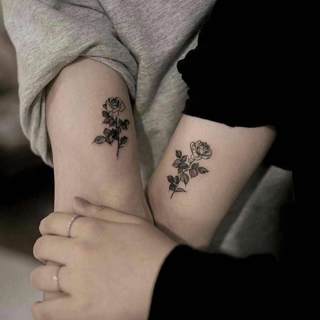 tatuajes de rosas para parejas 11