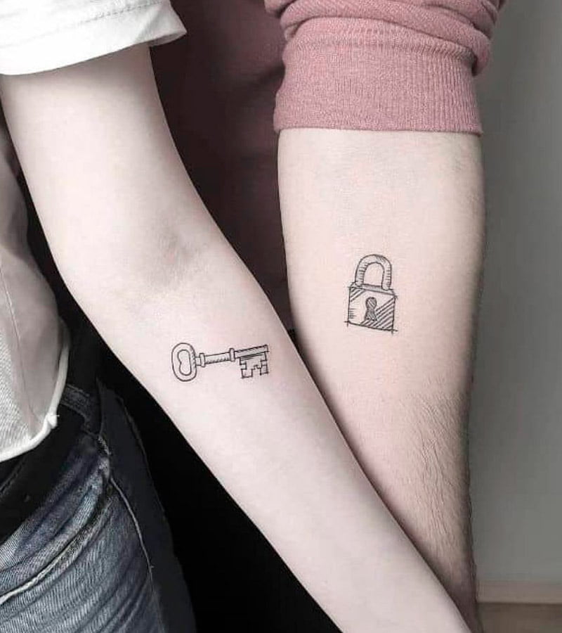 tatuajes minimalistas para parejas 18