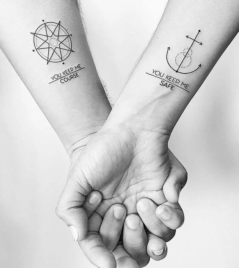 tatuajes minimalistas para parejas 7