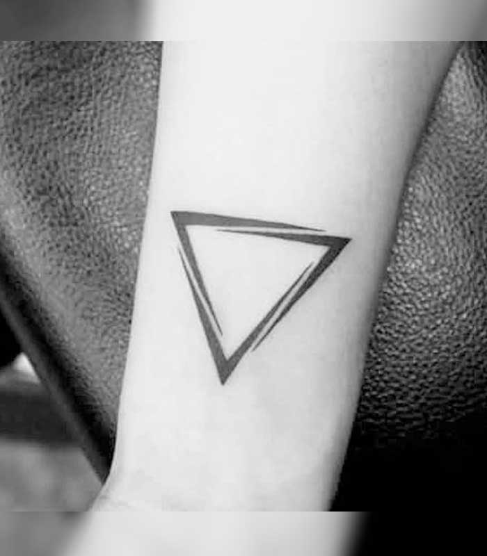 Tatuajes de triangulos hipster