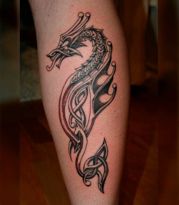 Tatuajes dragones celtas