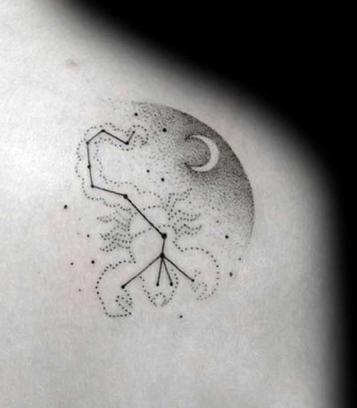 escorpio tatuajes constelacion