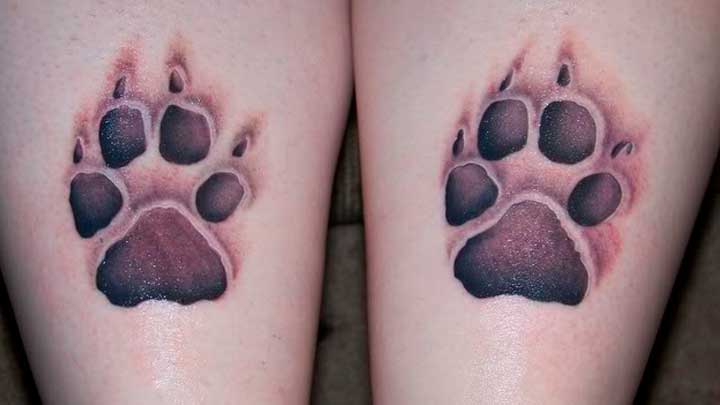 huellas de perros tatuajes