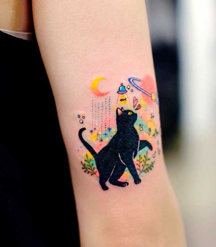imagenes de tatuajes de gatos originales