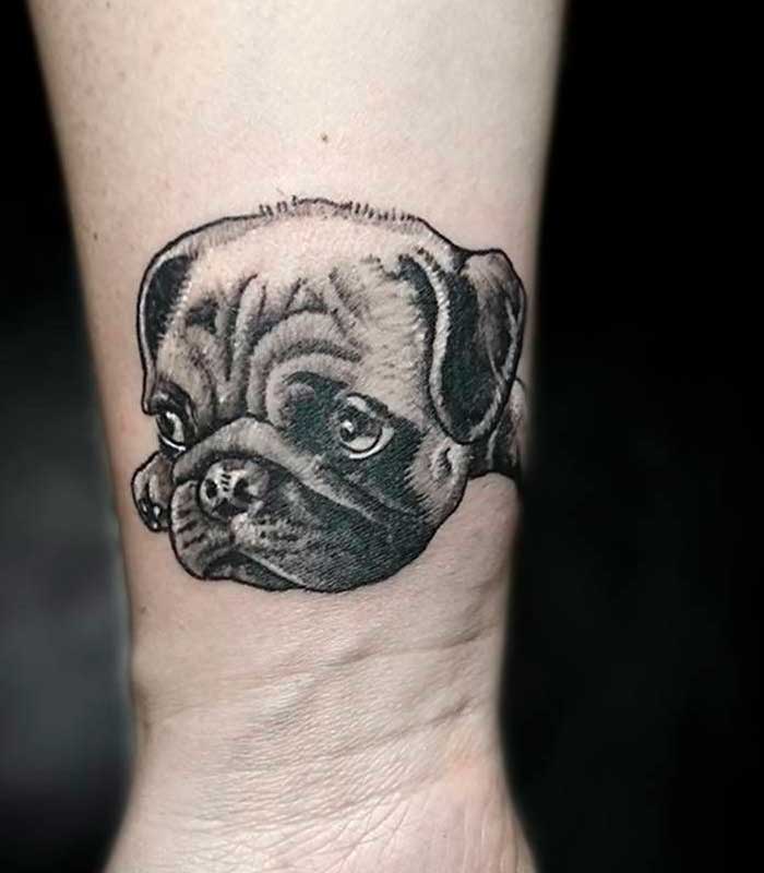 perros pug tatuajes