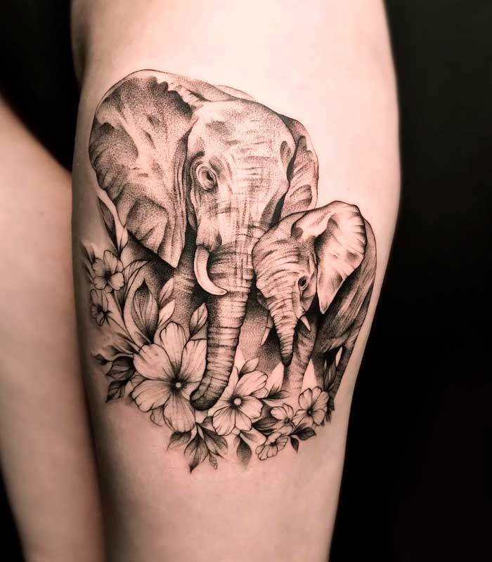 significado de tatuajes de elefantes