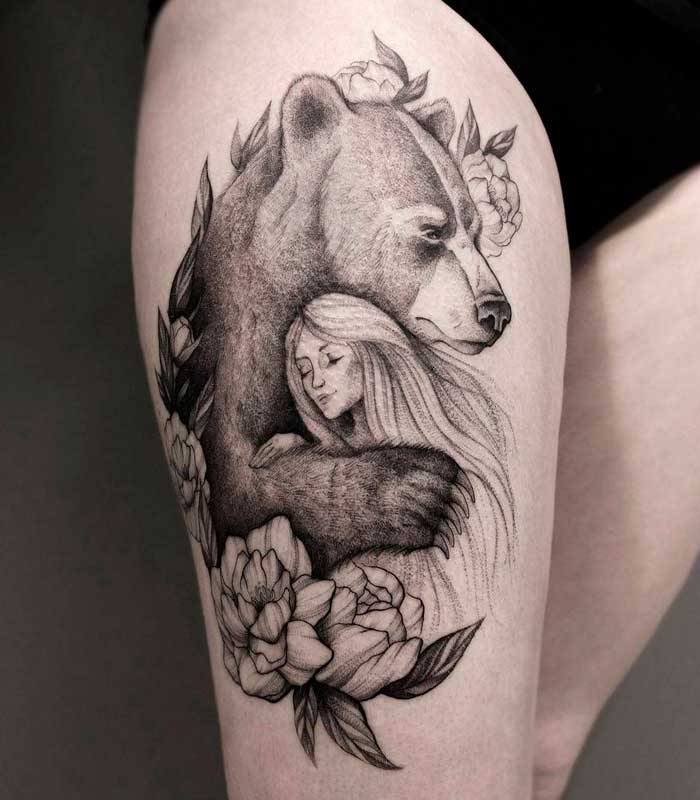 significado de tatuajes de osos