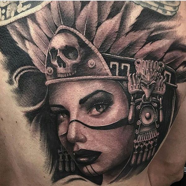 tattoos aztecas para chicas
