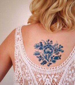 tattoos azules para chicas