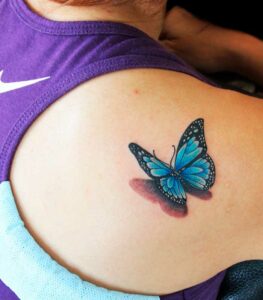 tattoos azules para damas