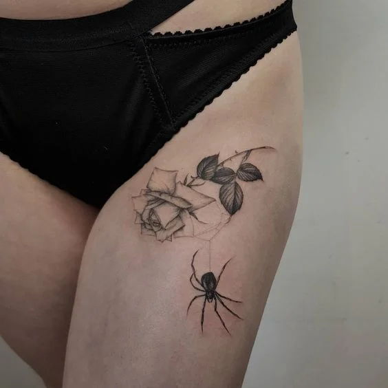 tattoos de aranas para chicas