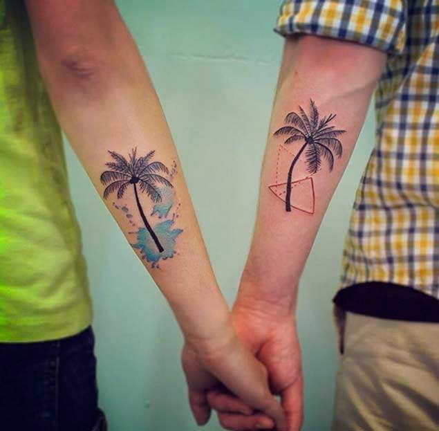 tattoos de arboles para parejas