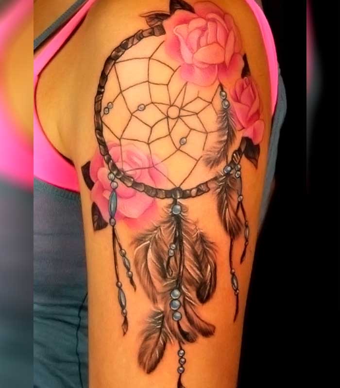 tattoos de atrapasuenos para mujeres