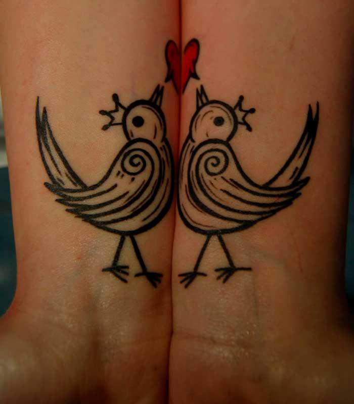tattoos de aves para enamorados