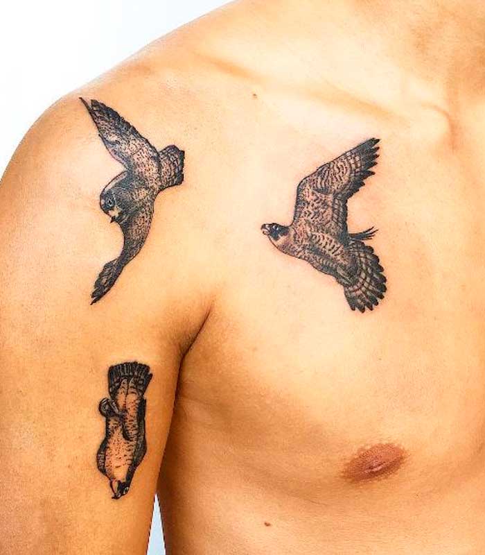 tattoos de aves para hombres
