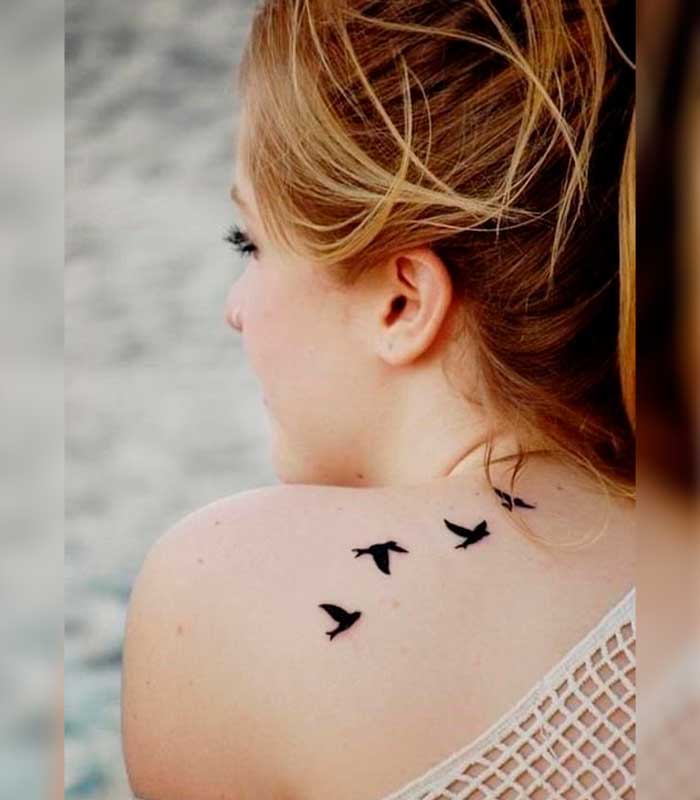 tattoos de aves para mujeres