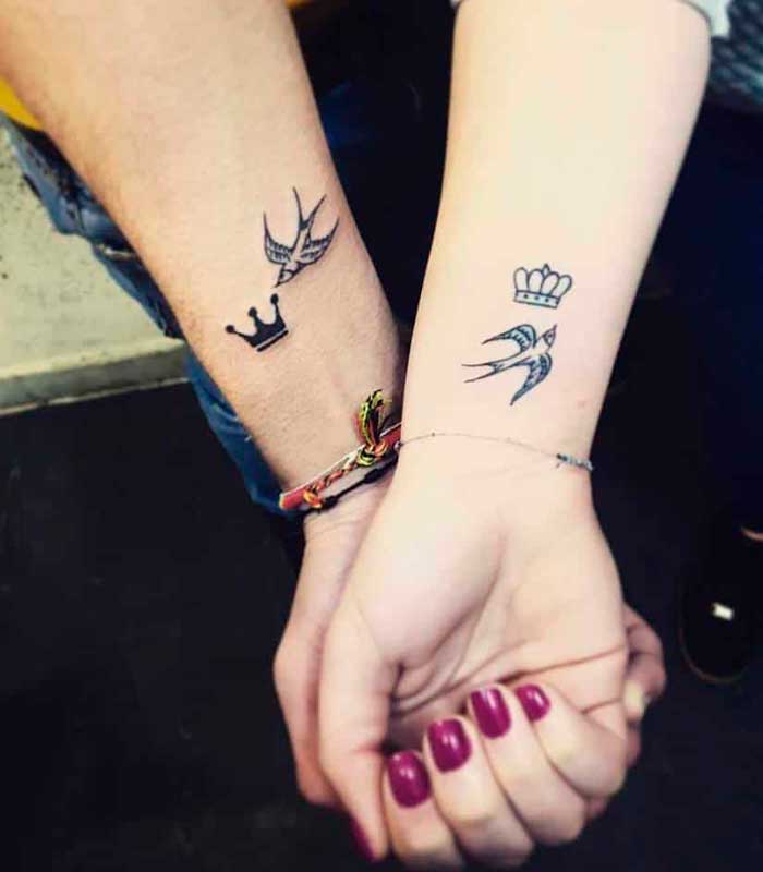 tattoos de aves para novios