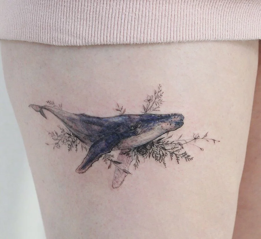 tattoos de ballenas para damas