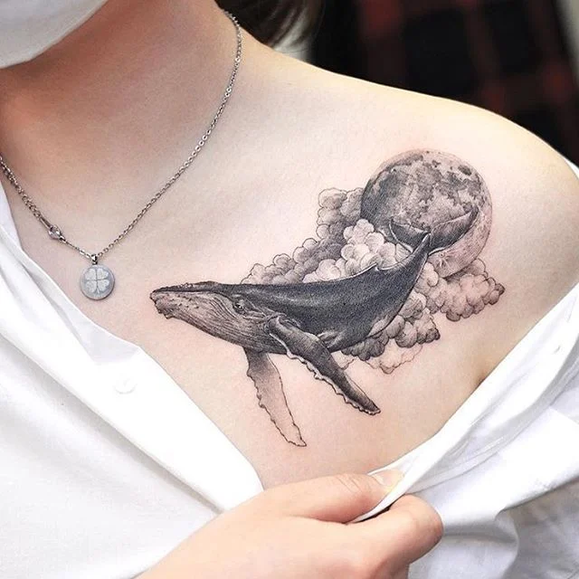 tattoos de ballenas para mujeres