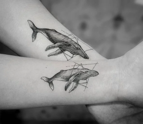 Tatuajes de ballenas: 🐳 Significado y mejores diseños 20 tattoos de ballenas para novios