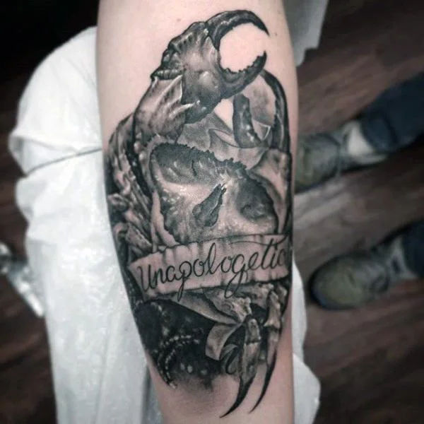 Tatuajes de cangrejos: 🦀 Significado y mejores diseños 14 tattoos de cangrejos para hombres