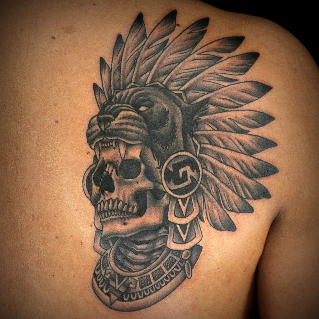 Tatuajes Aztecas: 𓀘 Significado, símbolos + 100 imágenes