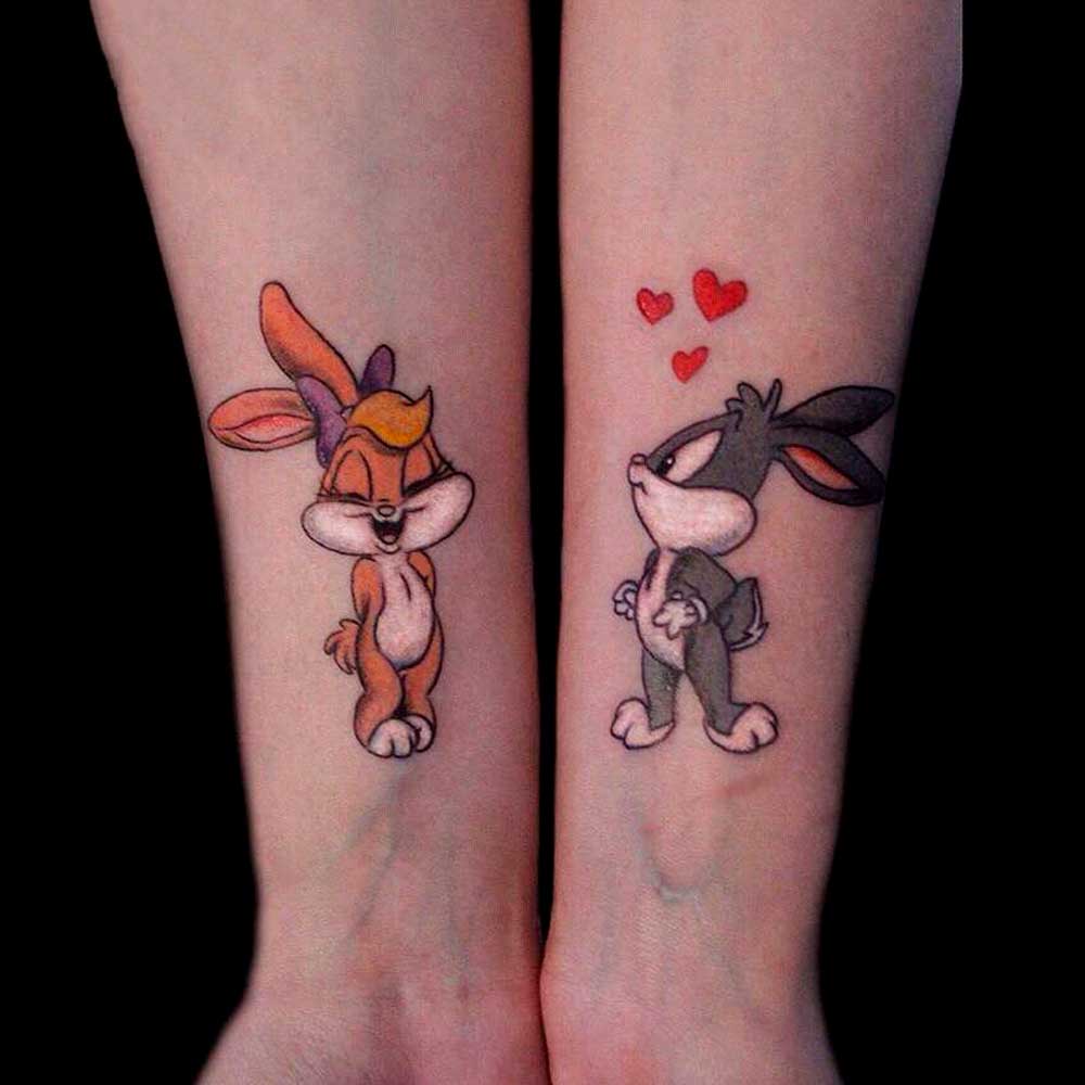 tattoos de conejos para enamorados