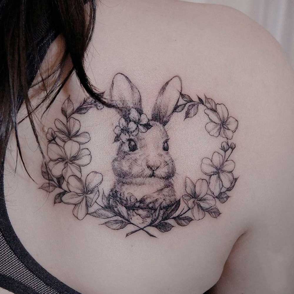 tattoos de conejos para mujeres