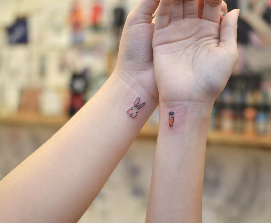 tattoos de conejos para novios