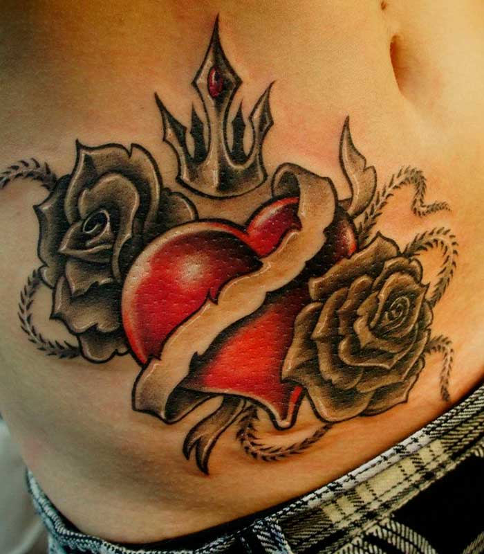 tattoos de corazon para hombres