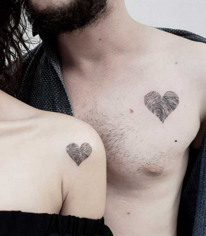 tattoos de corazon para parejas