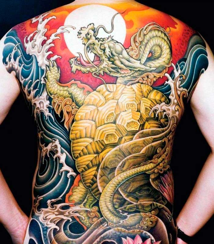 tattoos de dragones orientales occidentales
