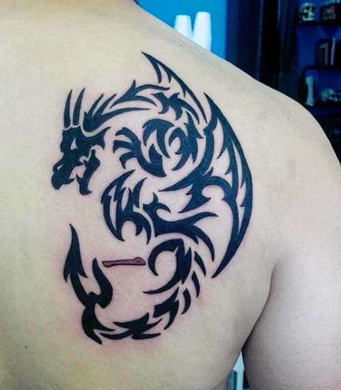 tattoos de dragones tribales