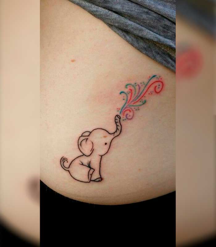 tattoos de elefantes bebes
