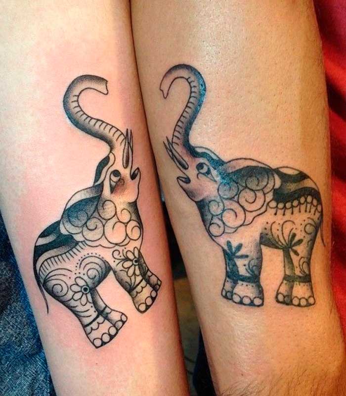 tattoos de elefantes para novios